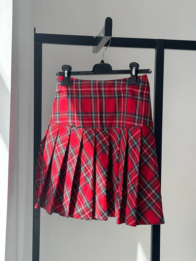 LuBlu Pleated skirt Red