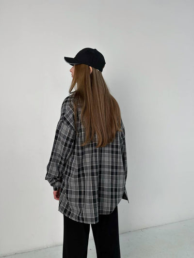 Checkered shirt Black