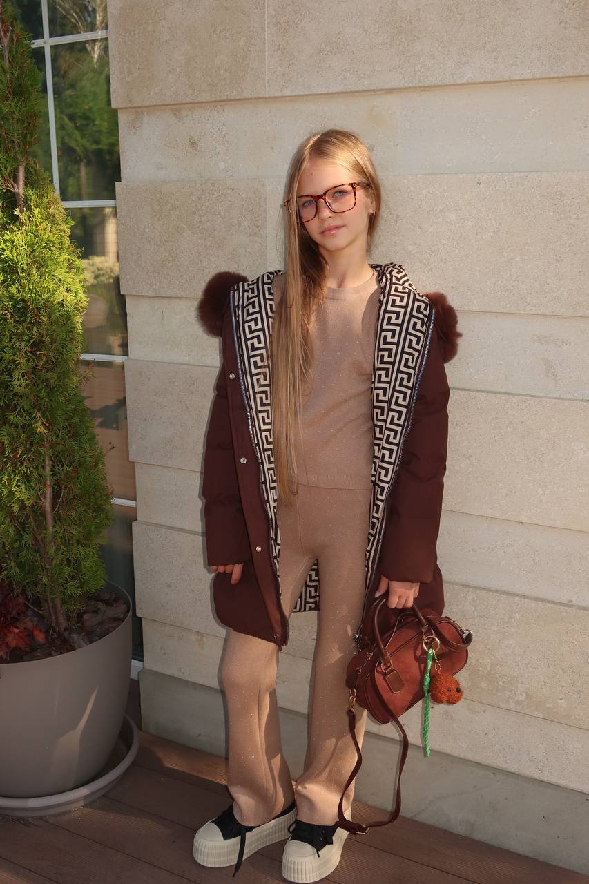 Пуховик Reversible Brown