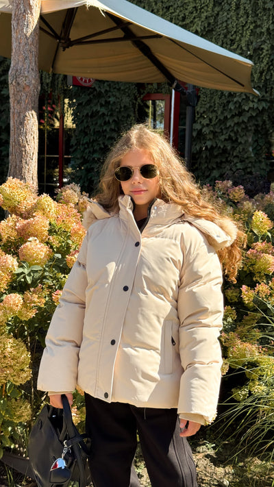 Пуховик Short Beige