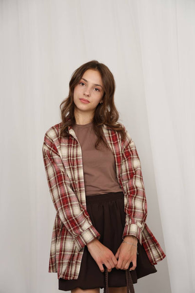 Chemise à carreaux Red