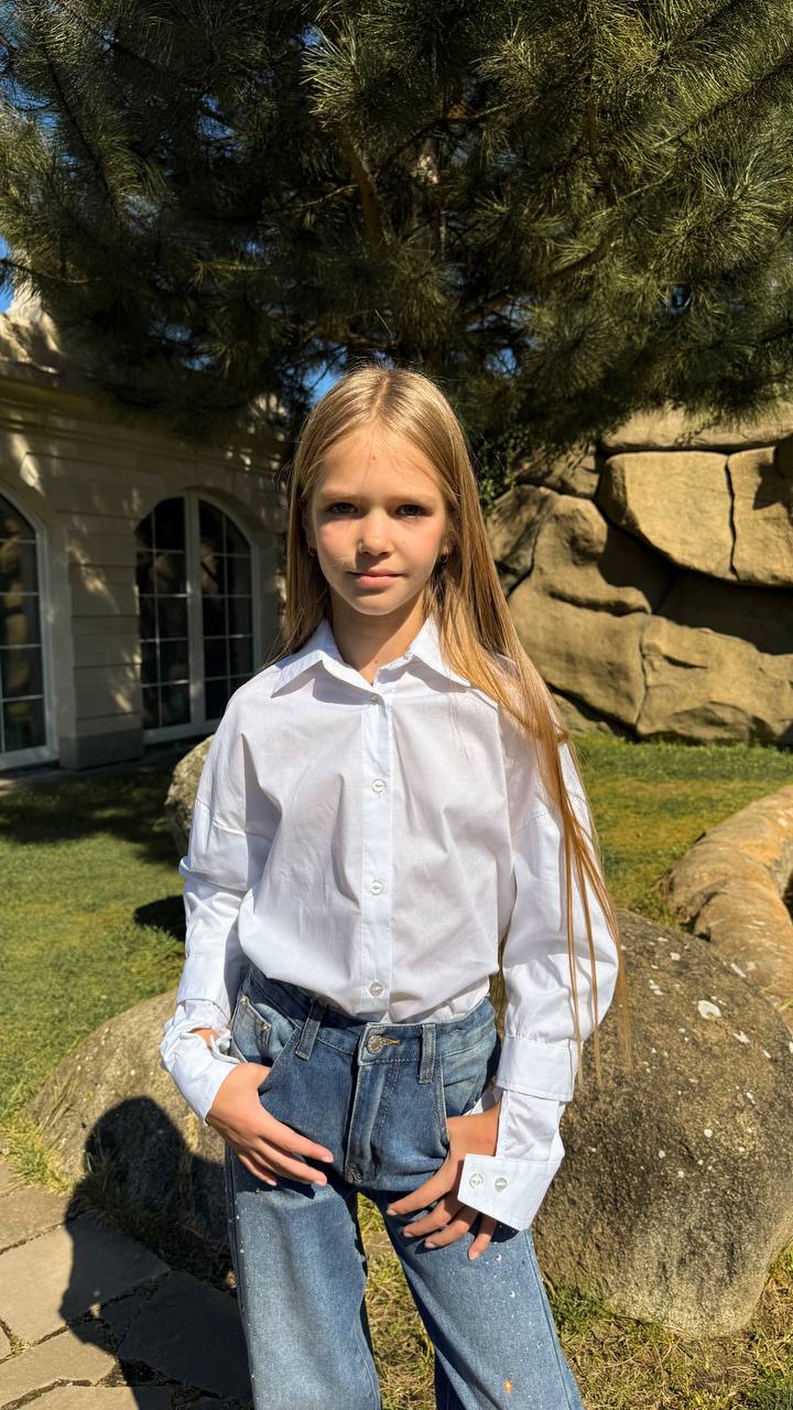 LuBlu Shirt with double cuffs White