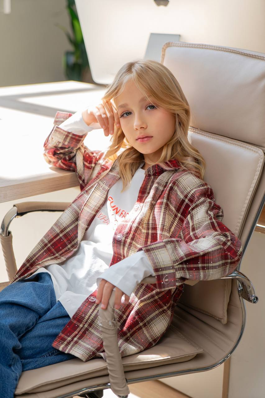 Red checked shirt