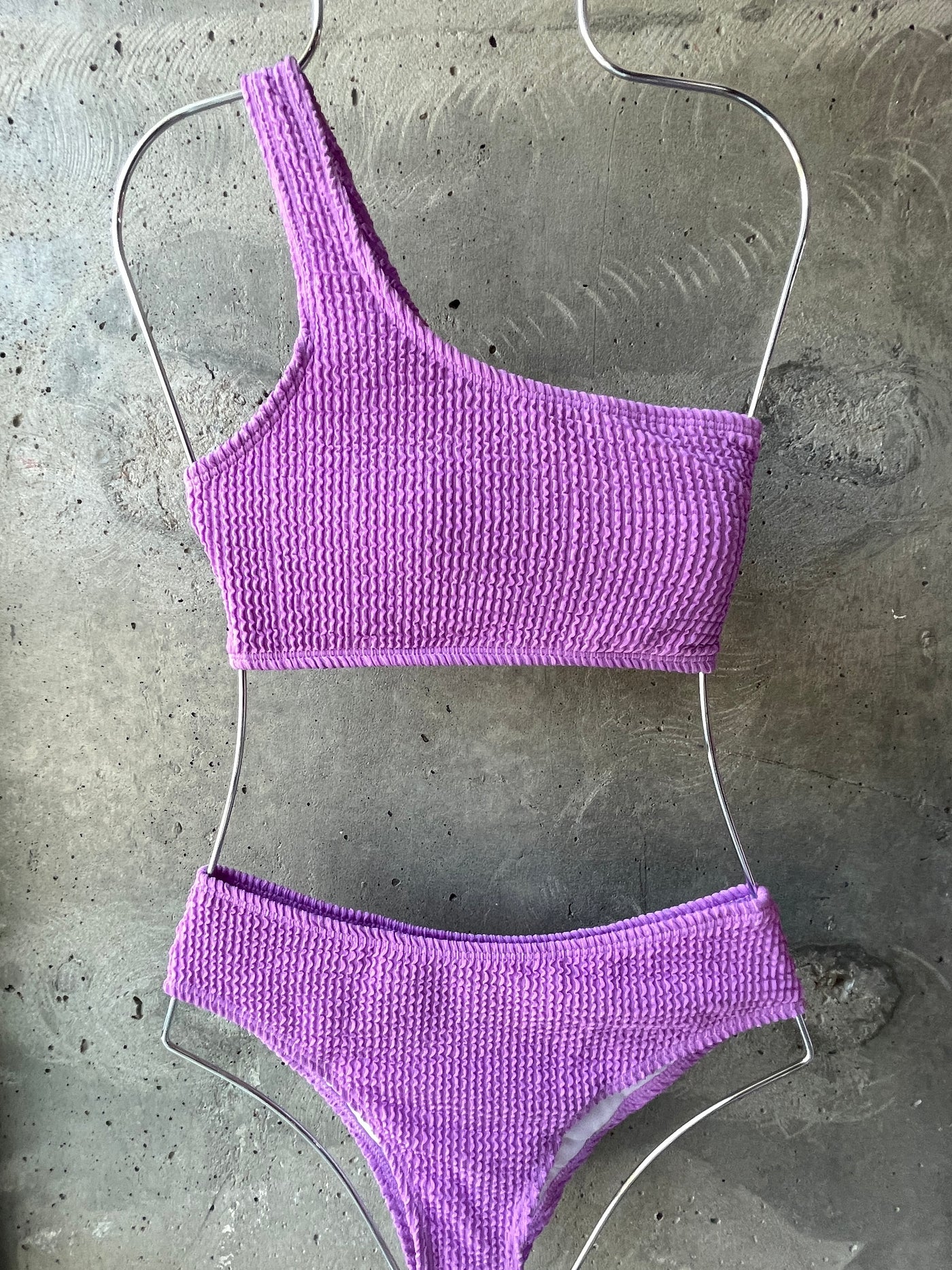 LuBlu Swimsuit top off the shoulder Purple