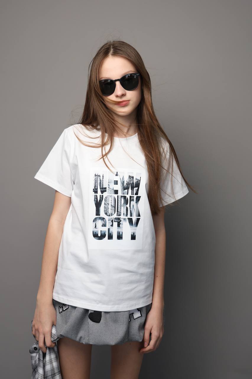 New York T-shirt White