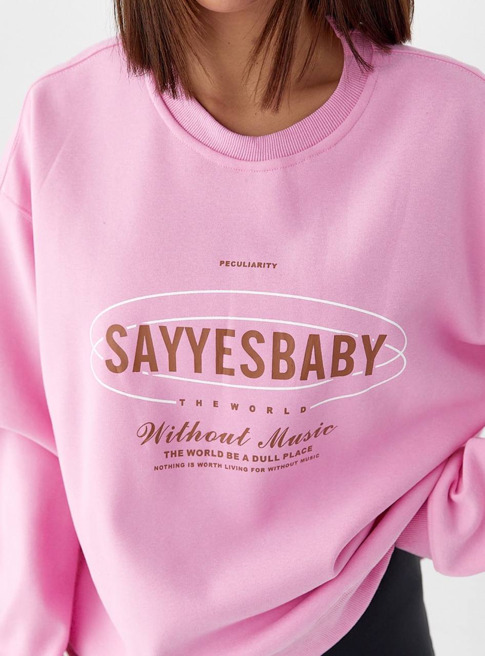 Світшот SayYes Pink