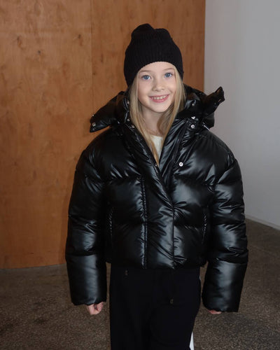 ZipOff Black Down Jacket