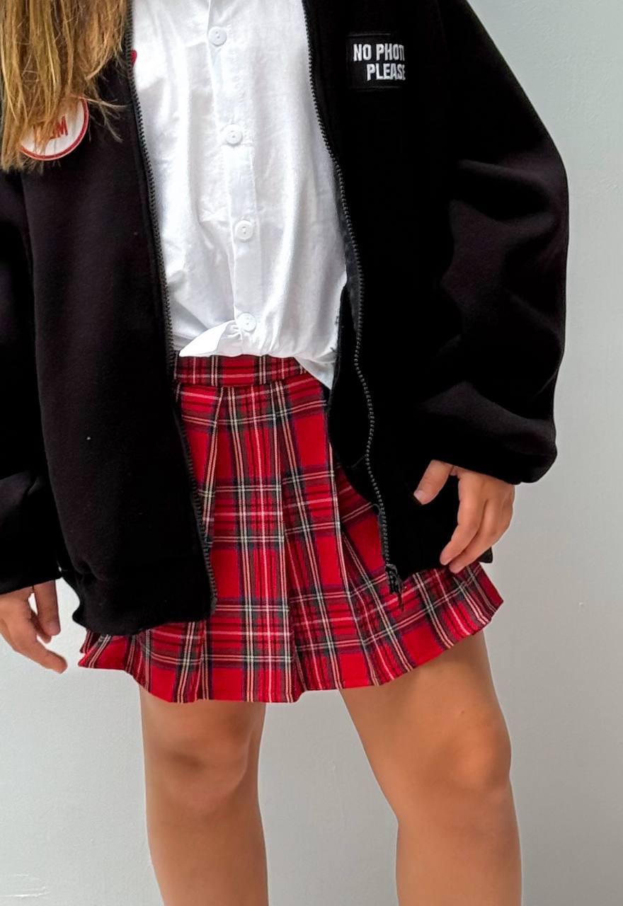 LuBlu Pleated skirt Red