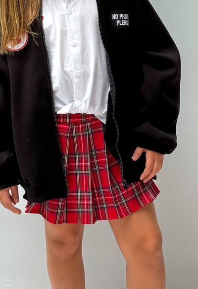 LuBlu Pleated skirt Red