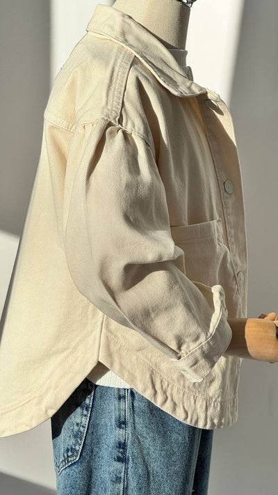 Lublu bambini Giacca di jeans Beige