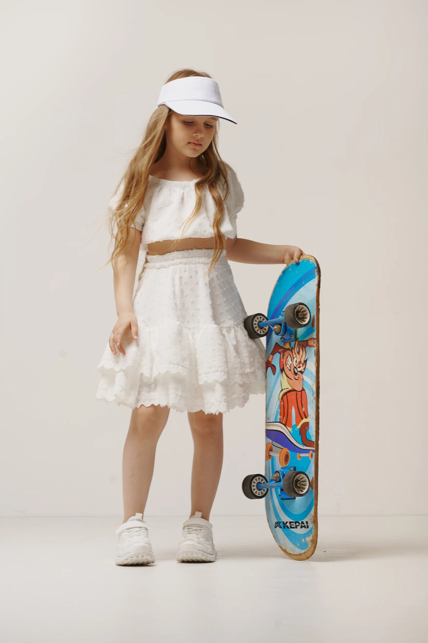 Classic lace suit Milk