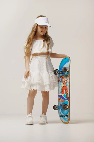 Classic lace suit Milk