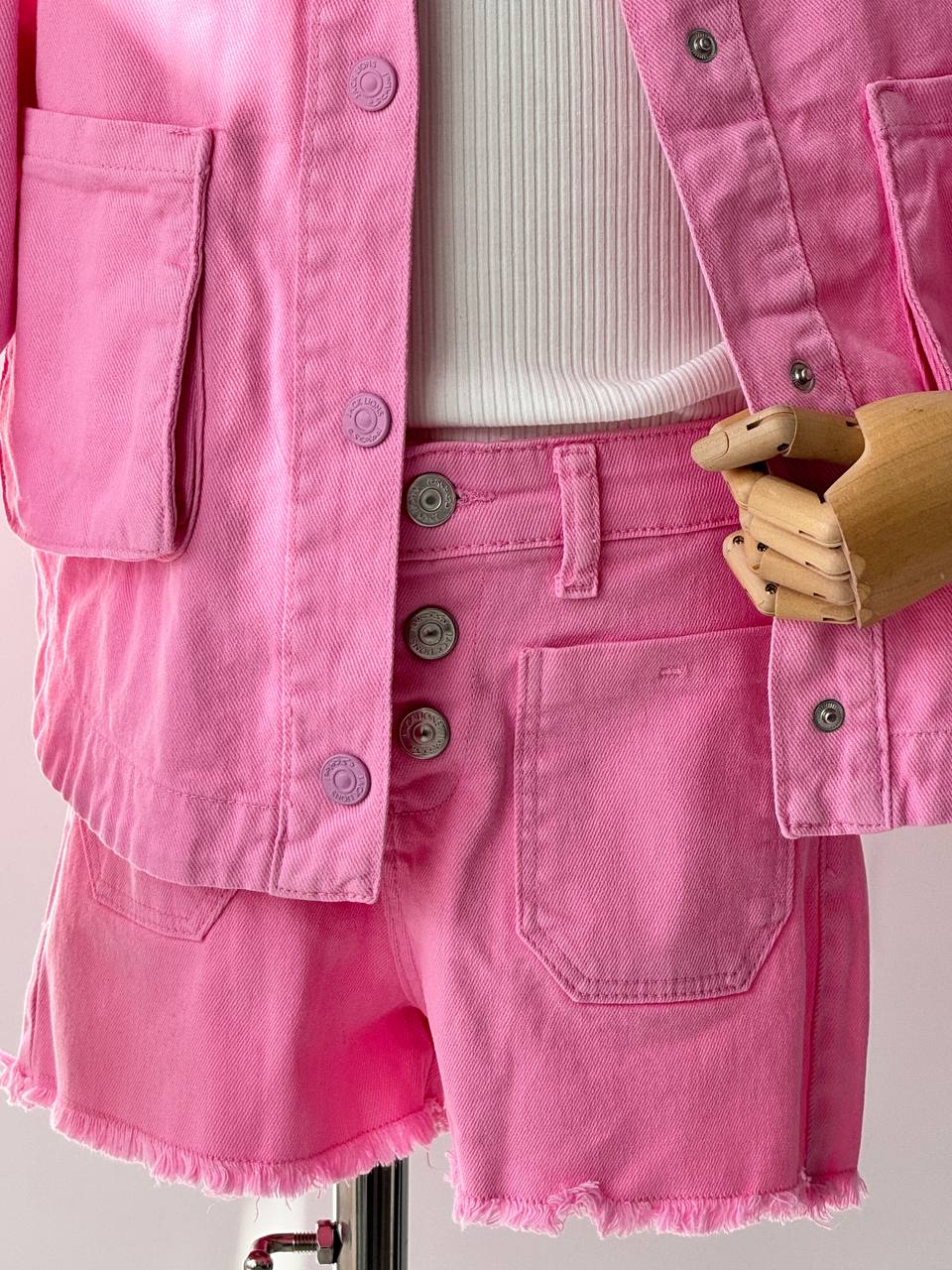 Lublu bambini Giacca di jeans Rosa