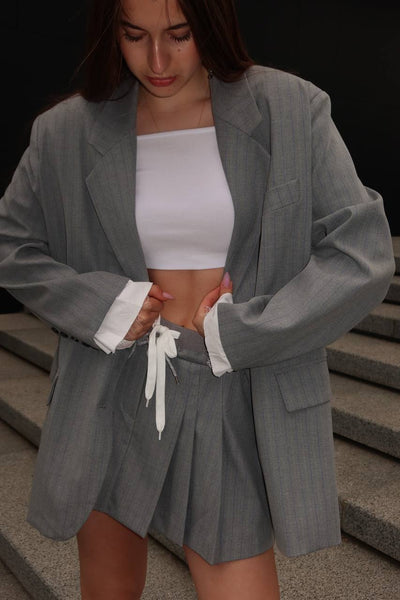 Skirt "Strips" Grey