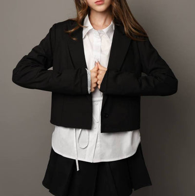 Short Laced Black Jacket