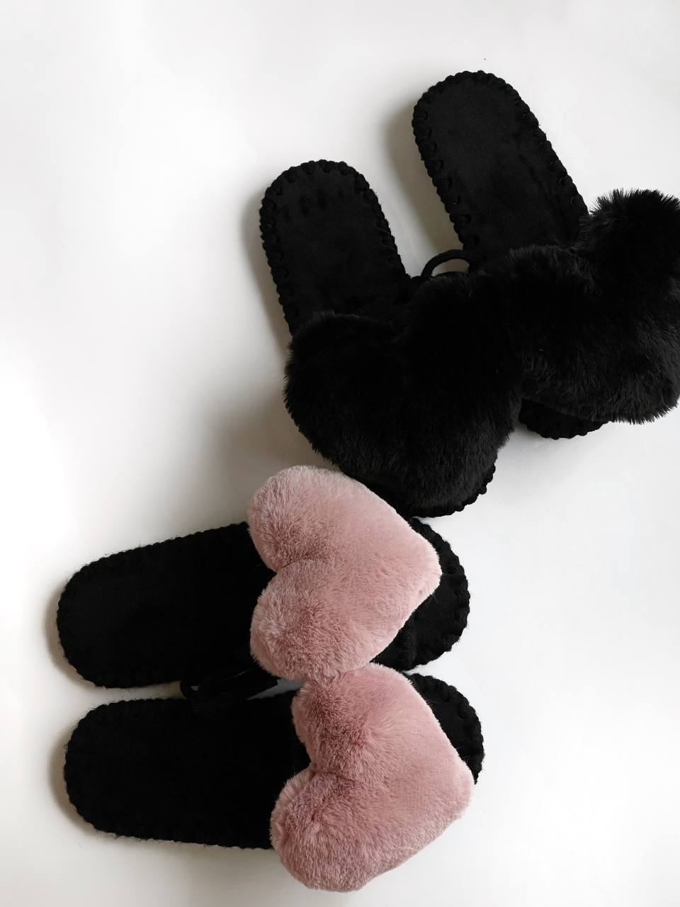 Black Heart slippers