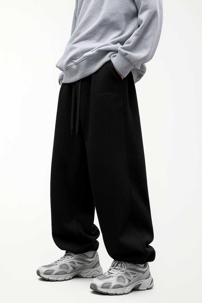 LuBlu Sports pants with a drawstring Black
