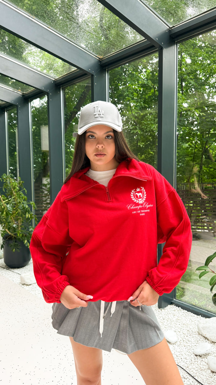 Polo "Champs" Red Sweatshirt