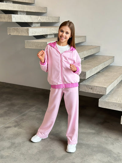 Pantaloni sportivi LuBlu Kids con elastico Rosa