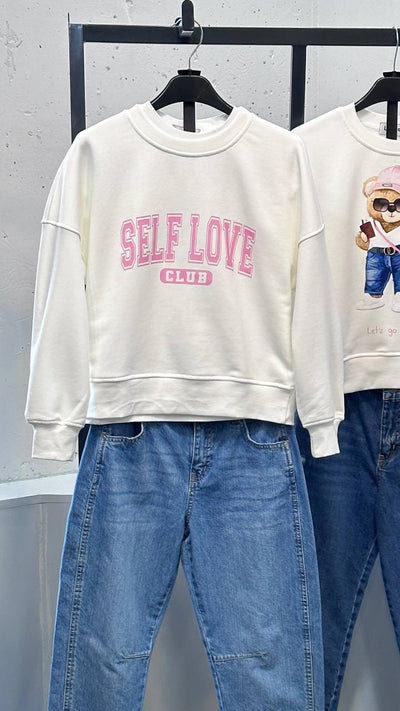 Self Love Sweatshirt Milk