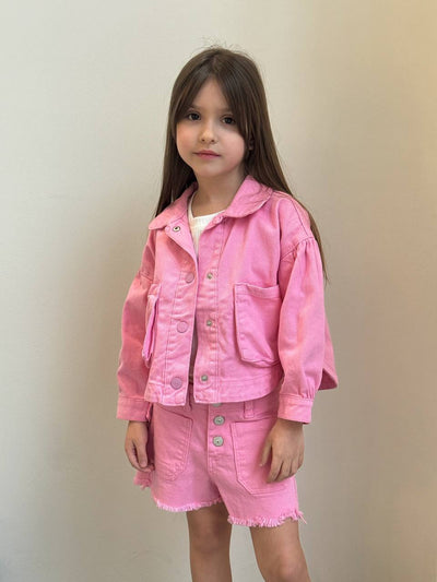 Lublu kids Denim jacket Rose