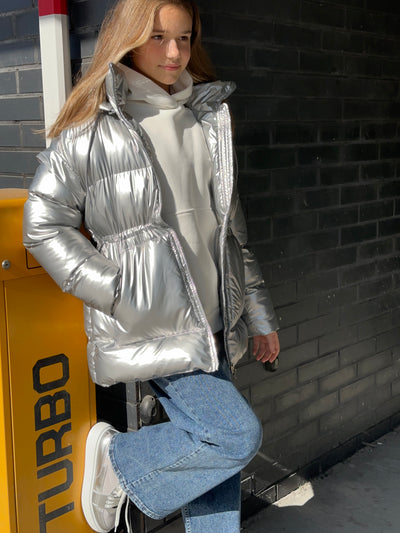 LuBlu Down jacket-transformer Silver '23