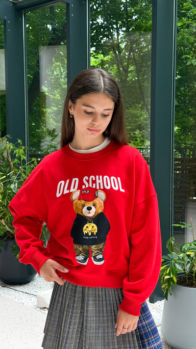SCH "Old school" Red sweatshirt