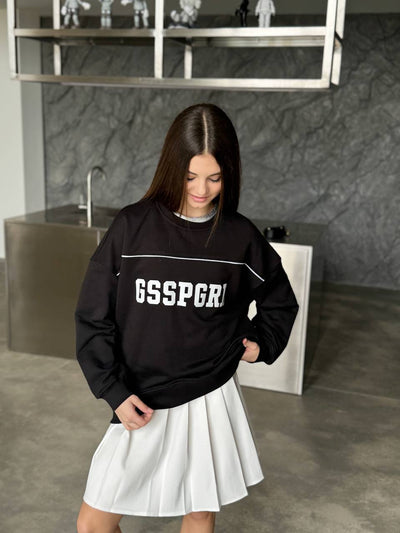 LuBlu Sweatshirt Kinder "Gossip Girl" Schwarz