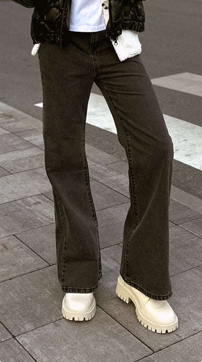 Lublu Kinder Straight Jeans Graphit