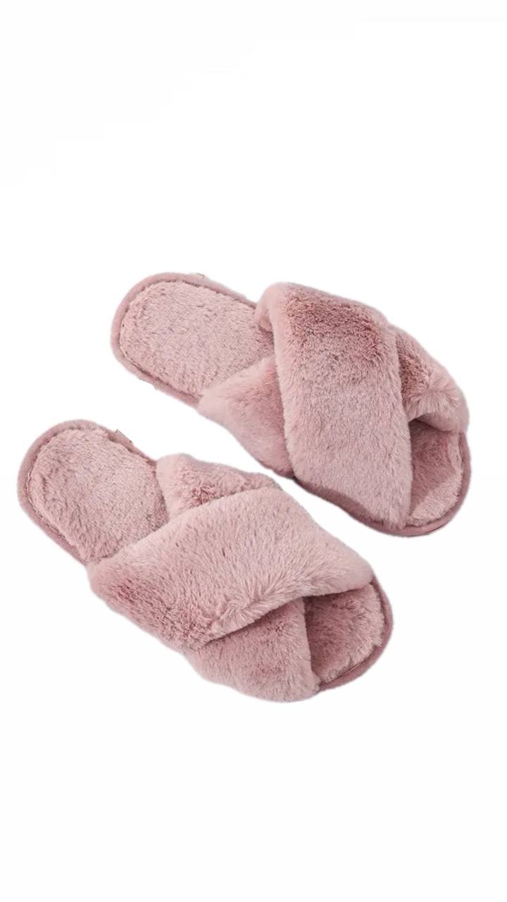 Home slippers Fur Pudra