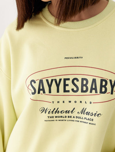 Світшот SayYes Yellow