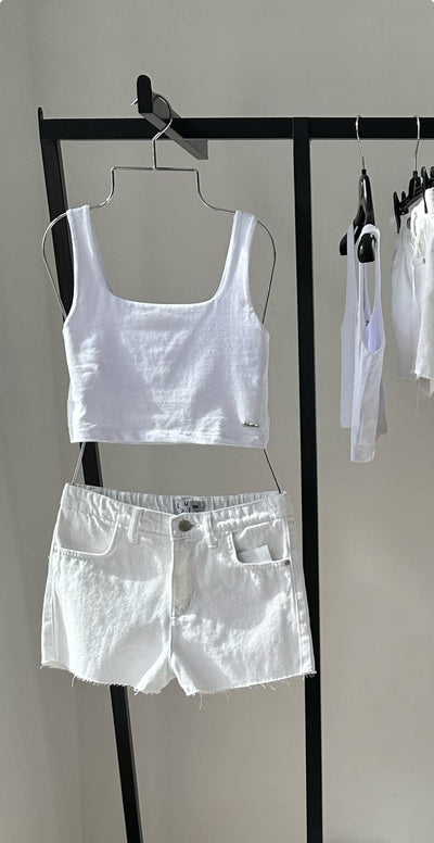 Dreams Girl Топ short White