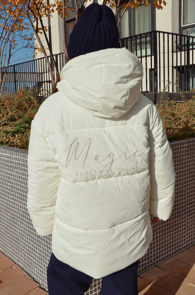 Lekris Down jacket Short Milk