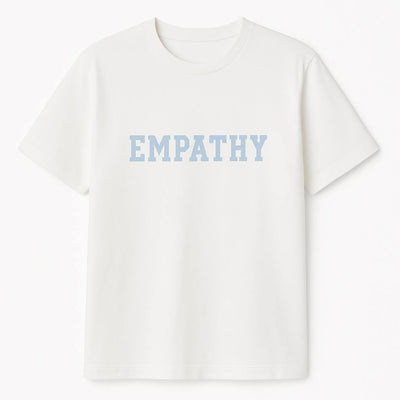 T-shirt "Empathy" Blue/White