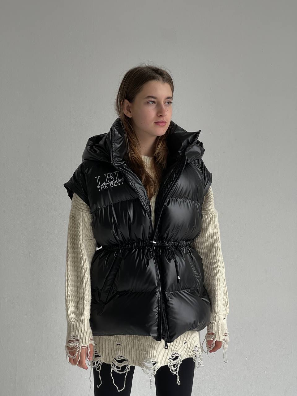 LuBlu Down jacket-transformer Black