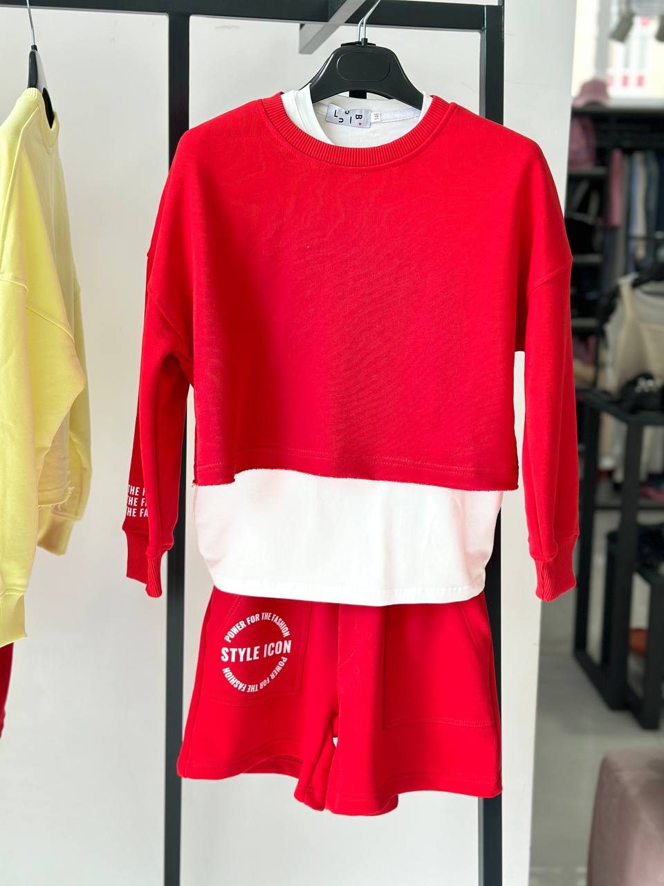 Lublu Short sweatshirt Red