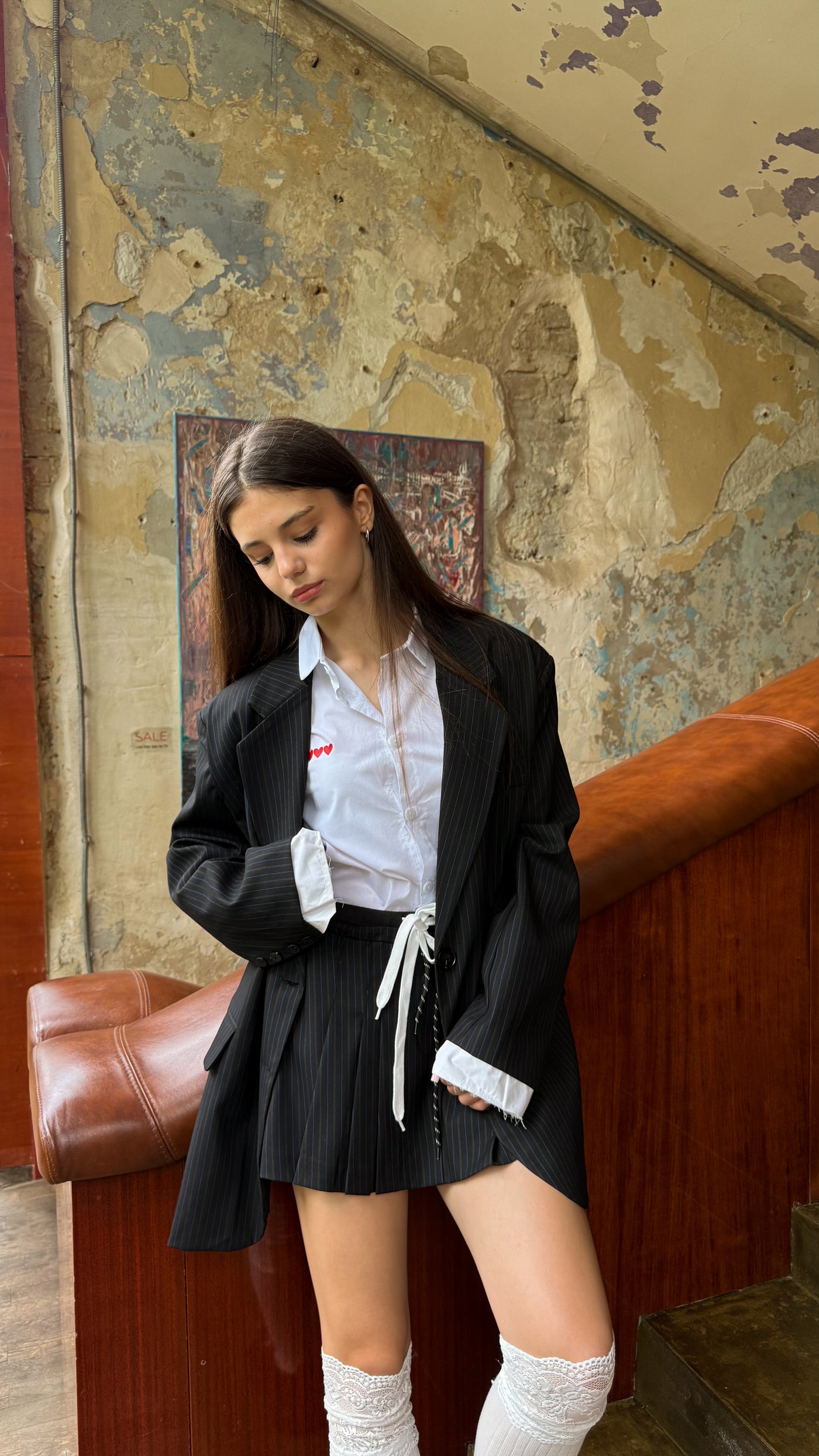 Classic suit "Strips" Black