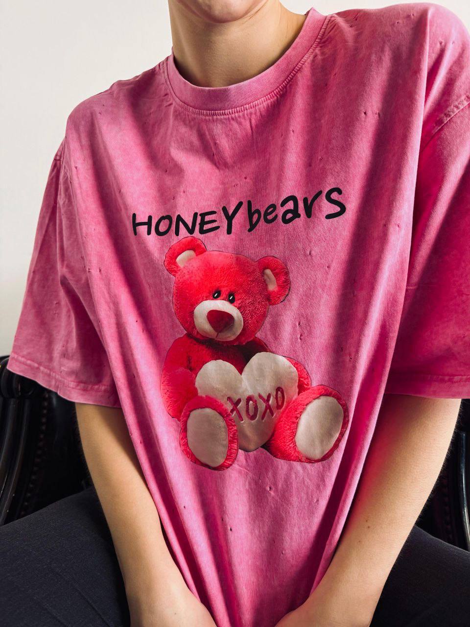 Футболка "Honey bears" Pink