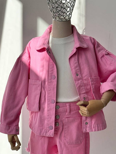 Lublu bambini Giacca di jeans Rosa