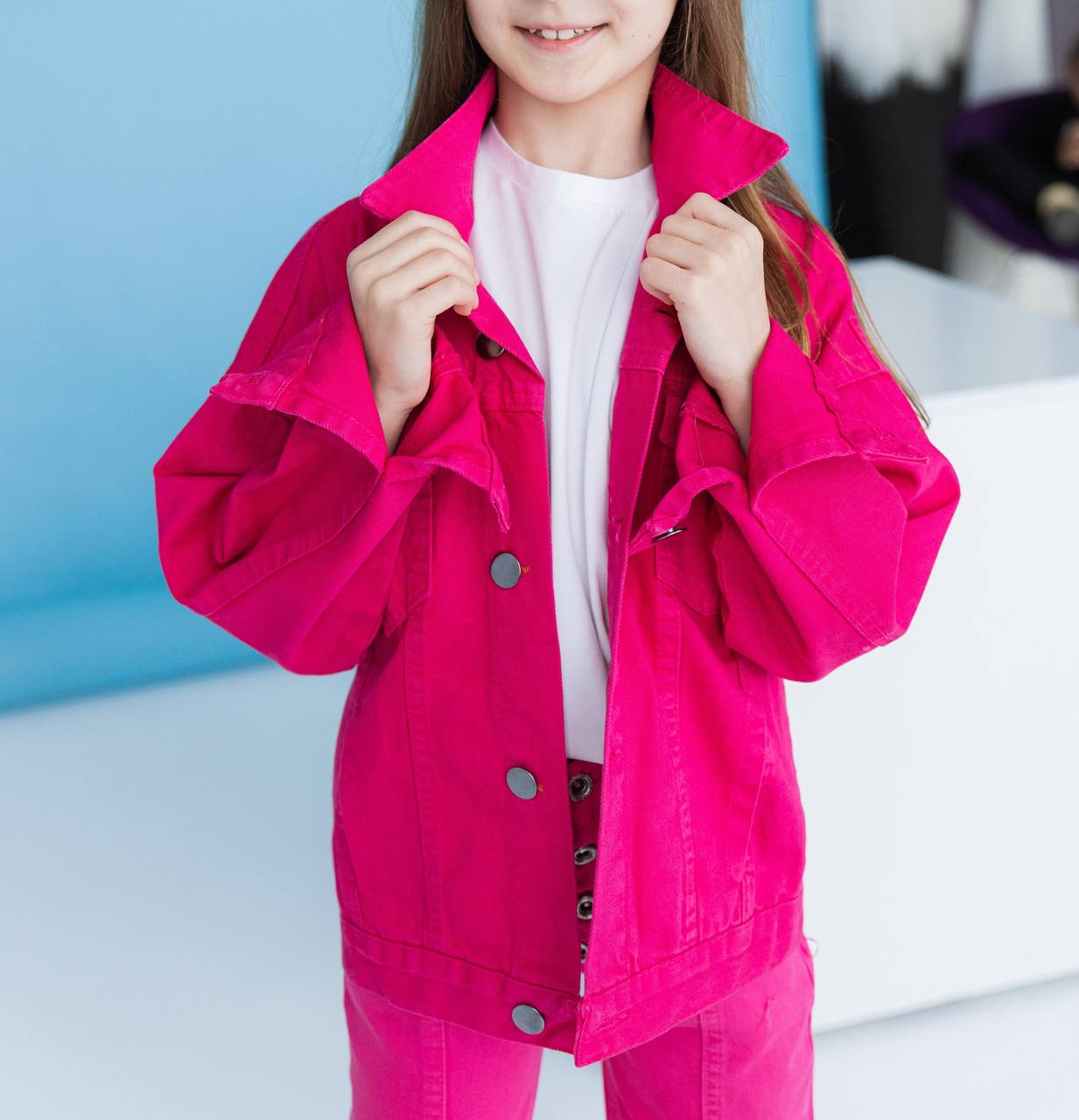 Lublu kids Denim jacket Pink