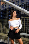 Лонгслів short White