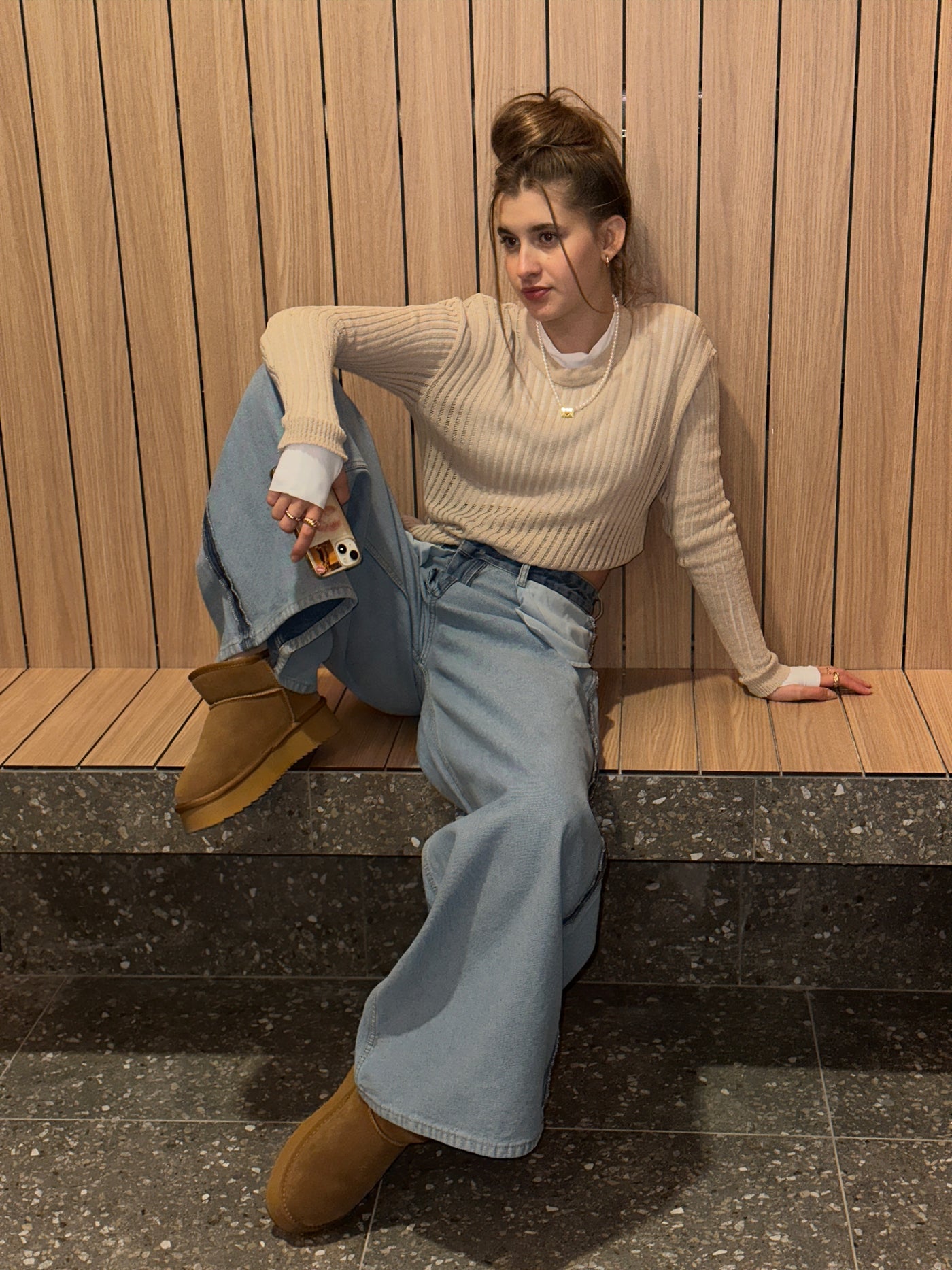 LBL Knitted long sleeve Beige