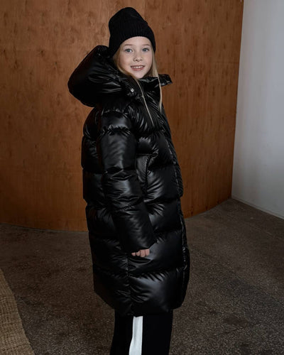 ZipOff Black Down Jacket