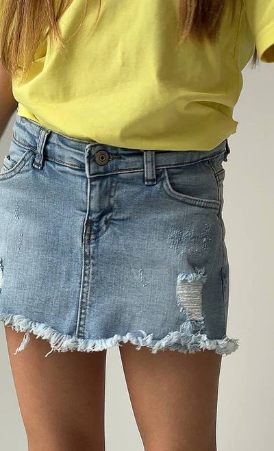 Lublu kids Denim skirt shorts