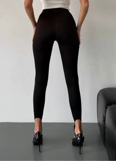 Leggings with straps Black