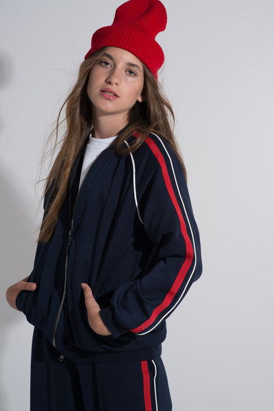 LuBlu Bomber with stripes Navy