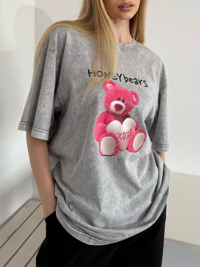 Футболка "Honey bears" Grey