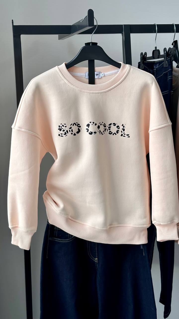 LuBlu Sweatshirt "COOL" Cream