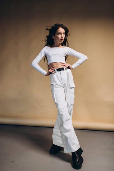 LuBlu Jeansy cargo Lait 23